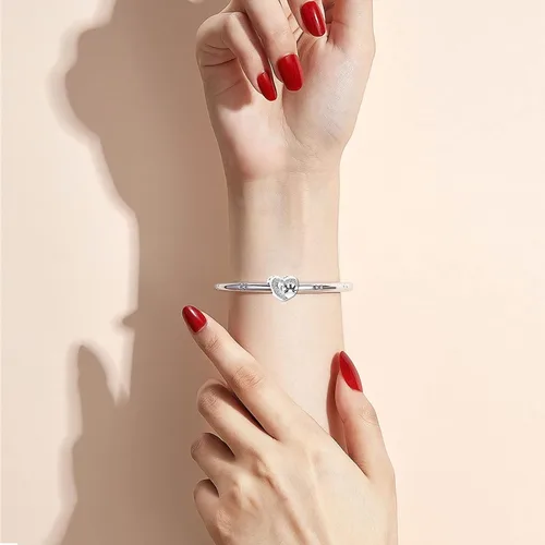 Miniatura 4 de KunBead Abalorios con diseño de corazón y pata de perro compatibles con pulseras Pandora para mujeres y niñas, Cobre, vidrio
