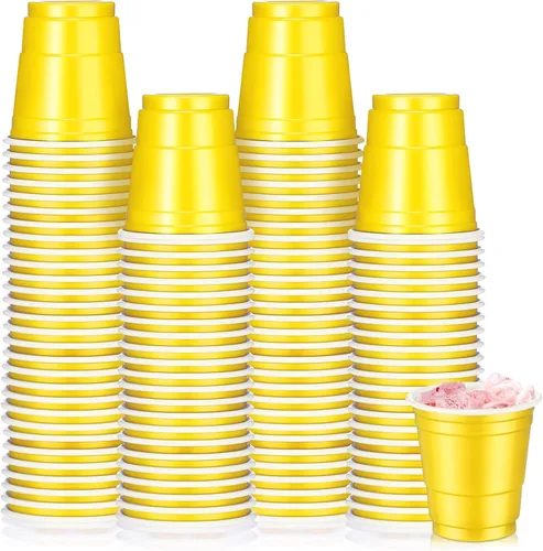 Roshtia Paquete de 100 vasos de plástico de 2 onzas, mini vasos de chupito desechables de graduación de 2 onzas para fiesta de graduación, boda,