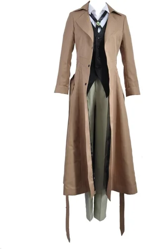 Cos-Animefly Anime Bungo Stray Dogs Osamu Dazai Cosplay traje largo gabardina Halloween fiesta traje para hombres mujeres