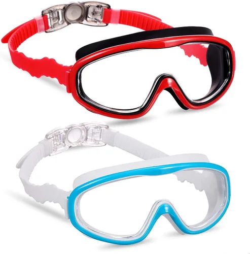Miniatura 11 de 2 Pack Kids Swim Goggles, Swimming Glasses for Children from 3 to 15 Years Old