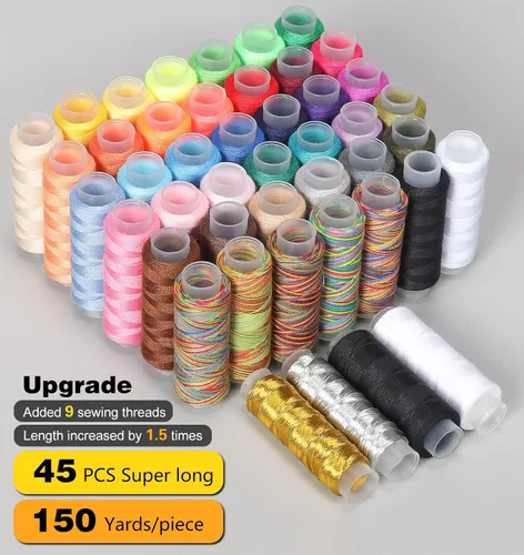 Miniatura 4 de Kit de costura grande para adultos: YUANHANG - Juego de 251 piezas de suministros de costura premium - Kit completo de costura de aguja e hilo