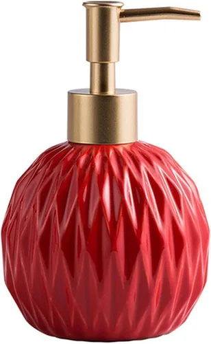 Miniatura 8 de Ceramics - Dispensador de jabón dorado para baño, dispensador de jabón de alivio para fregadero de cocina, botella de jabón líquido recargable