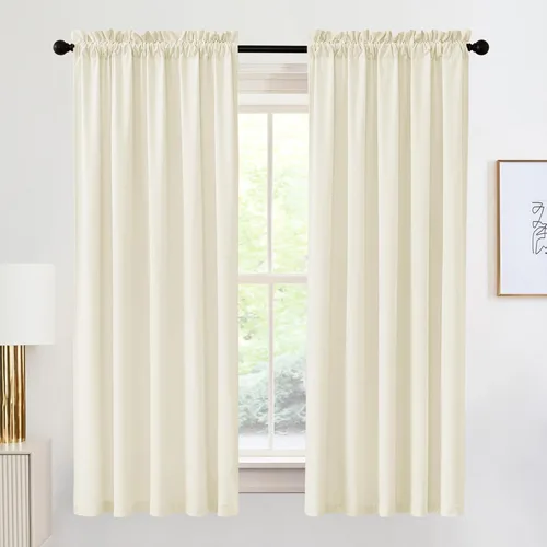 Miniatura 101 de RYB HOME Cortinas de terciopelo verde oliva de 72 pulgadas de largo, cortinas opacas con aislamiento térmico, tratamiento de ventana, decoración
