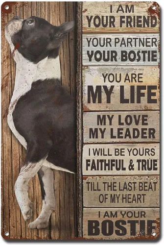 Miniatura 29 de Lygond Letrero de metal con texto en inglés "I Am Your Friend", regalo para amantes de Doberman, amantes de los perros, impresiones artísticas