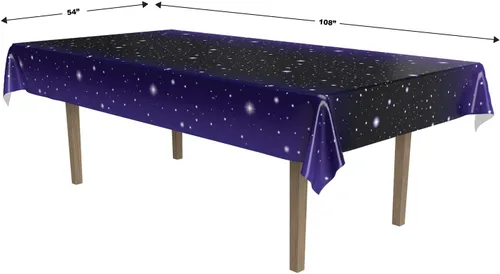 Miniatura 2 de Mantel para fiestas con diseño de noche estrellada (1 unidad) (1/Pkg), Misión