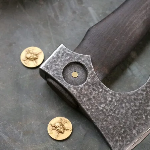 Miniatura 5 de Hachas ligeras de 12 pulgadas para acampar al aire libre para división de madera y leña, hacha de mano multiusos con funda