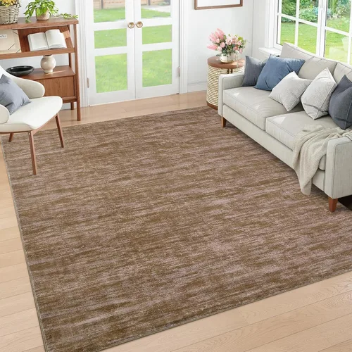Miniatura 12 de RUGSREAL Alfombra lavable a máquina de 2 x 8 pies, para pasillo, entrada, contemporánea, color liso, alfombra de pasillo moderna para interiores