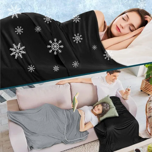 Miniatura 9 de PAVILIA - Manta refrescante para durmientes acalorados, manta refrescante Arc-Chill, manta ligera de verano frío para sudores nocturnos y sofocos
