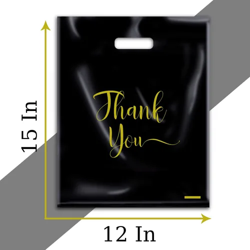 Miniatura 3 de MLAFLY Bolsas de Agradecimiento para Negocios Pequeñas, Paquete de 100 Bolsas de Plástico de Compras para Pequeños Negocios, Bolsas de Mercancía