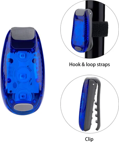 Miniatura 3 de 12 Pack Led Safety Light, Safety Light, High Visibility Strobe Running Lights Used for Bicycle, Walking Etc. Clip-On Running Lights Clip to Clothes