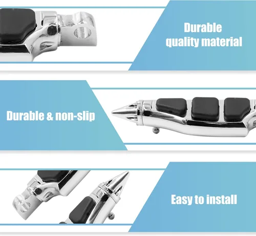 Miniatura 4 de F FIERCE CYCLE 1 par 25,4mm de reposapiés traseros de aluminio para motocicleta, juego de reposapiés, reposapiés, soporte de reposapiés, bicicleta