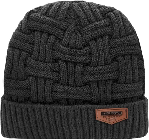 Miniatura 107 de Loritta Gorro de invierno cálido de punto grueso y holgado para hombre