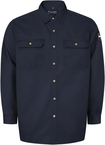 Miniatura 8 de FR Shirts - Camisa de soldadura resistente a las llamas de 7.5 onzas, ropa ignífuga 100% C FR para hombres, chaqueta ignífuga para hombres para Gris