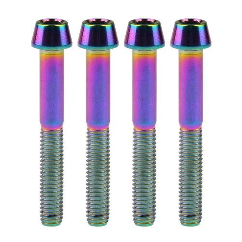 Miniatura 90 de Titanio Ti M6 x 10 16 18 20 25 30 35 40 45 50 55 60 2.559 in Allen - Tornillos hexagonales de 2.559 in, tornillos cónicos, paquete de 4