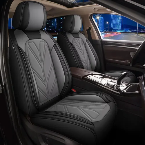 Miniatura 8 de DISUTOGO Fundas de Asiento Delantero para Coche Compatibles con Dodge Charger 2006-2025: Fundas de Asiento de Coche de Cuero, Fundas de Cojín