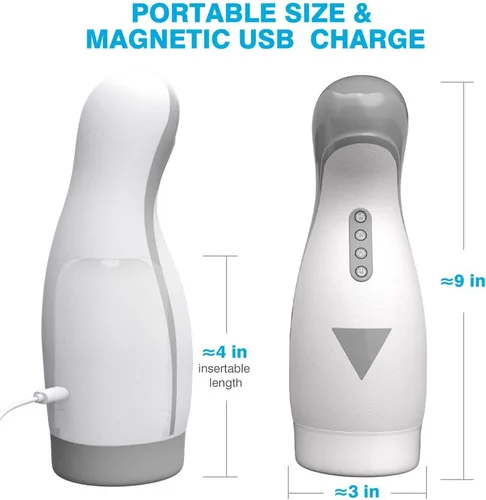Miniatura 7 de Máquina sexual de succión automática para mamadas, masturbador masculino, juguetes sexuales para adultos para hombres, calefacción vibratoria, manos