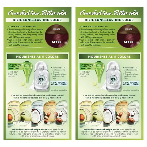 Miniatura 11 de Garnier Color de Cabello Nutrisse Crema Nutritiva, 56 Castaño Rojizo Rico (Sangria) Tinte Permanente para el Cabello, 2