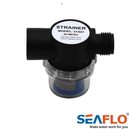 Miniatura 3 de SEAFLO Filtro de filtro en línea para bomba de agua (51S01) - Entrada/salida NPSM de 1/2 pulgada - Reemplazo de RV - Compatible con bombas Shurflo
