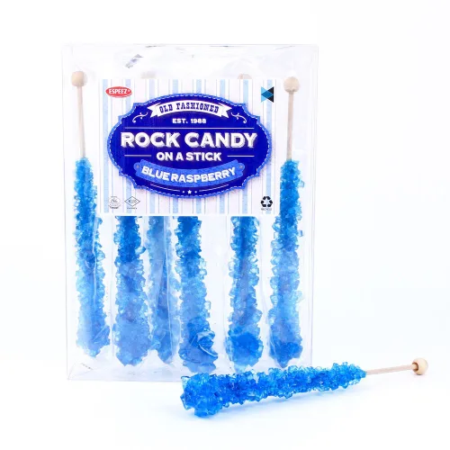 Miniatura 84 de Palitos de caramelo de roca extragrandes: 12 paletas de cereza rosa – envueltas individualmente – Palitos de caramelo de roca de cristal