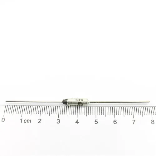 Miniatura 2 de 10pcs Thermal Fuse SF119E-1 121C 121 Celsius Degree TF Cutoff 15A 250V SF Temperature Axial Lead Links