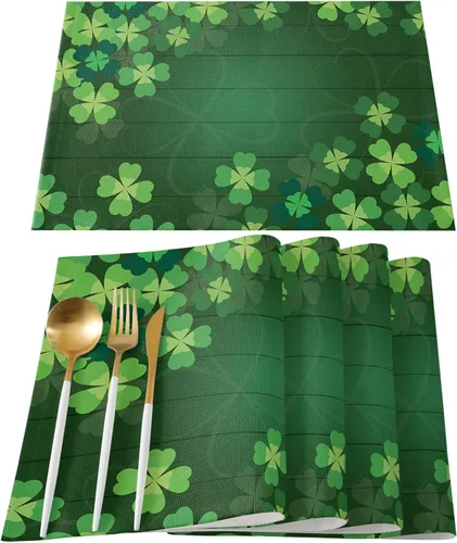 Miniatura 64 de Juego de 4 manteles individuales Boho de otoño, calabazas de acuarela para Acción de Gracias, resistentes al calor, lavables, para mesa, manteles