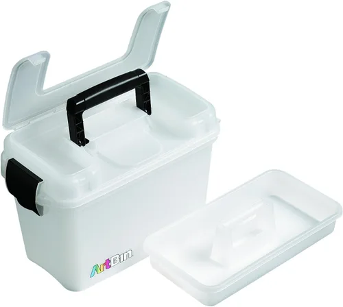 Miniatura 8 de ArtBin 6815AG Mini Sidekick Estuche de transporte, organizador portátil de arte y manualidades con asa, [1] estuche de almacenamiento de plástico