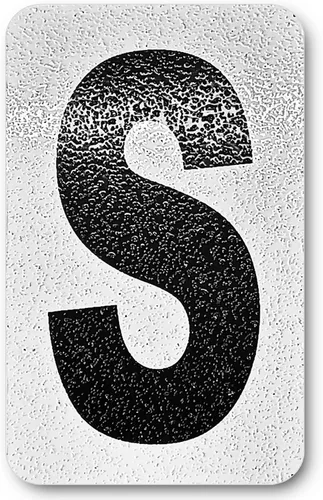 Miniatura 62 de Despegar y pegar individuales, números y letras de aluminio reflectantes, se adhiere al hormigón, madera, metal, azulejos, ladrillo, vidrio