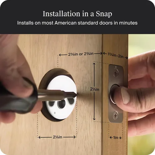Miniatura 10 de Level Lock Pro - Cerradura inteligente más pequeña, rápida e innovadora del mundo - Cerrojo de seguridad de materia sobre rosca más llave Apple Home