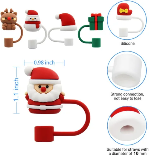 Miniatura 2 de Tapa con pajita para vaso Stanley, Tapa para pajita compatible para vaso de 30 y 40 oz con asa, tapas reutilizables a prueba de polvo de 10 mm 0.4