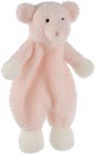 Miniatura 2 de Apricot Lamb Manta de seguridad de animales de peluche, diseño de cerdo rosa, manta de carácter infantil, manta de lujo para acurrucarse, 10 pulgadas