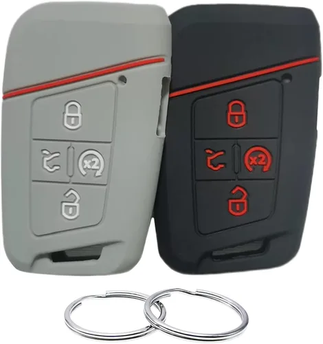 Miniatura 8 de REPROTECTING Funda de Goma de Silicona para Llavero Compatible con VW Volkswagen Atlas Golf Alltrack Jetta Passat Tiguan Taos 2018-2025
