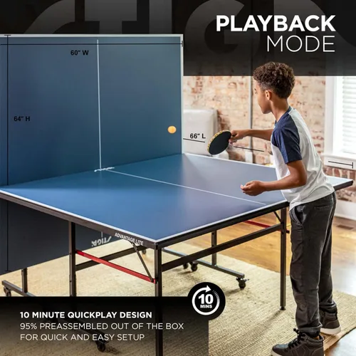 Miniatura 4 de STIGA Advantage Series Indoor Ping Pong Table, Foldable Table Tennis Table - 12, 15, 18, and 25mm Tabletops - Quickplay 10 Minute Assembly