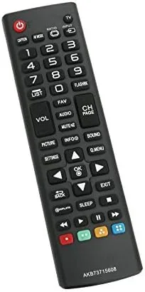 AKB73715608 Reemplazo de control remoto para LG LCD TV Plasma HDTV 32LH500B 32LN520B 32LN5300 32LN530B 32LN530B-UA 32LN530BUA 42LN5300 42LN5400