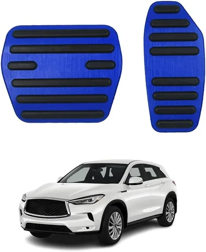 Miniatura 28 de Accesorios interiores personalizados para Nissan Sentra 2020 2021 2022, cubiertas de pedal de acelerador de gas de aleación de aluminio, Rojo