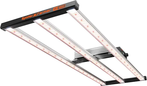 Spider Farmer SE4500 - Luces LED de 320W para cultivo, Diodos Samsung LM301H EVO, Control remoto actualizado de 2025 con aplicación, lámpara de