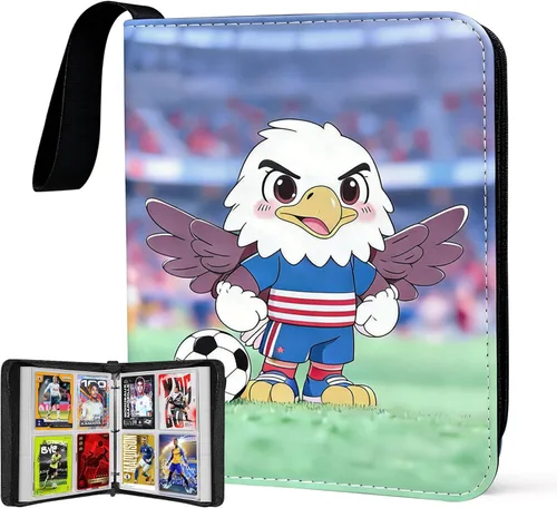 Miniatura 17 de Carpeta de Tarjetas de Fútbol 400 Bolsillos para Coleccionistas de Tarjetas de Intercambio de Fútbol, Libro de Almacenamiento de Tarjetas Portátil e