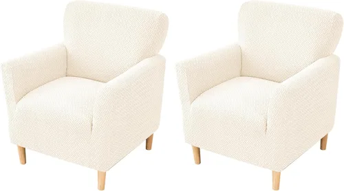 Miniatura 42 de FUANGUI Funda para Sillón de Banquete con Brazos Fundas para Sillas Elásticas Funda para Sillón Club Funda Suave para Sillón Sofá Cubiertas 03