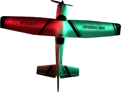 Nuevo avión RC P707 3Ch F949, avión de ala fija para exteriores con transmisor de 2.4G, batería adicional y hélice... (sin luz)