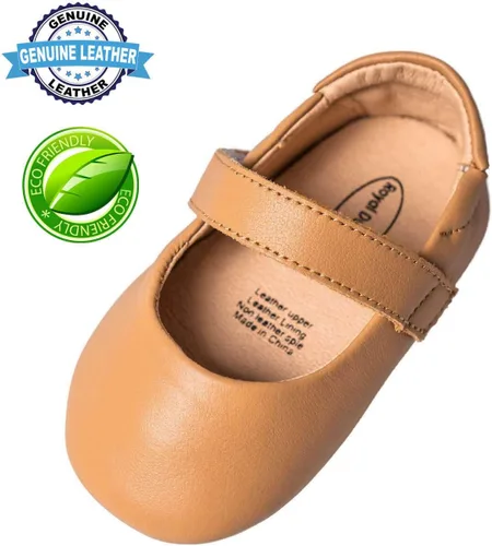 Miniatura 3 de Zapatos de bebé de cuero genuino para niñas y niños pequeños Mary Jane Zapatos de caminar Prewalker princesa vestido de boda zapatos zapatos