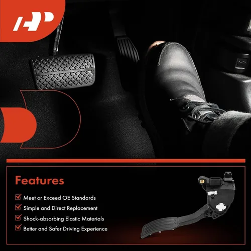 Miniatura 6 de A-Premium Pedal de acelerador con ensamblaje de sensor de posición Compatible con Nissan Versa 2013-2022, Versa Note 2014-2019, Kicks 2018-2022