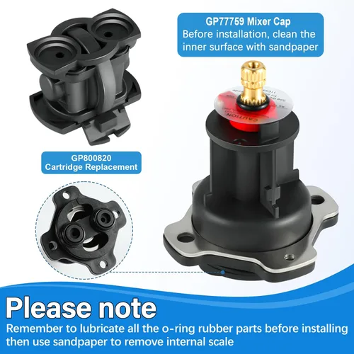 Miniatura 3 de Kit de tapa de mezclador y unidad de equilibrio de presión GP876851, compatible con válvulas de ducha Kohler K-304 y K-11748, kit de reparación