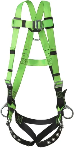 PeakWorks Contractor Series Full Body Safety Harness - CSA & ANSI - Universal Size (Multiple Classes & Leg Buckle Types)
