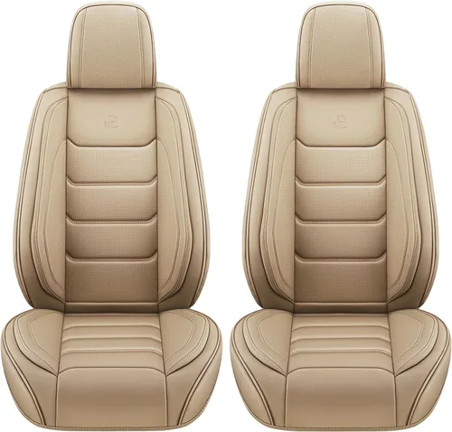 Miniatura 8 de Fundas de asiento de automóvil de piel sintética de cobertura completa, fundas de asiento para automóviles, SUV, camionetas, cojín de asiento