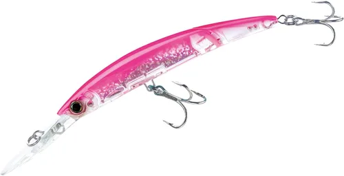 Yo-Zuri Crystal 3D Minnow Deep Diver Señuelo articulado Rosa fluorescente
