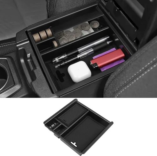 Miniatura 8 de Organizador de Monedas para Consola Central Compatible con Toyota 2016-2020 2021 2022 2023 Tacoma, Accesorios ABS, Portavasos, Caja de Almacenamiento