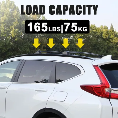 Miniatura 6 de Portaequipajes para techo, rieles laterales y barras transversales compatibles con Honda CRV CR-V 2017-2022 Kit de rieles y barras transversales
