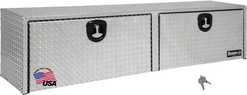Miniatura 15 de Buyers Products 1701551 - Caja de herramientas para camión de aluminio plateado con tapa superior de rodamiento de diamante, 72 x 13 x 16 pulgadas