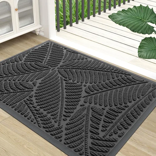 Miniatura 14 de Colorxy Tapete Impermeable para Puerta, Tapete Interior Frontal de Goma Natural Resistente, Tapetes para Puerta de Perfil Bajo Antideslizante