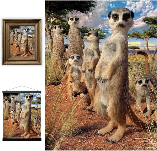 Miniatura 97 de Impresiones de arte de pared lenticular 3D LiveLife - El amor de un padre de Deluxebase. Póster 3D de león sin marco. Decoración de pared perfecta.