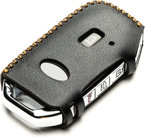 Miniatura 3 de Vitodeco Funda de cuero para llavero inteligente compatible con KIA 2019-2021, Negro